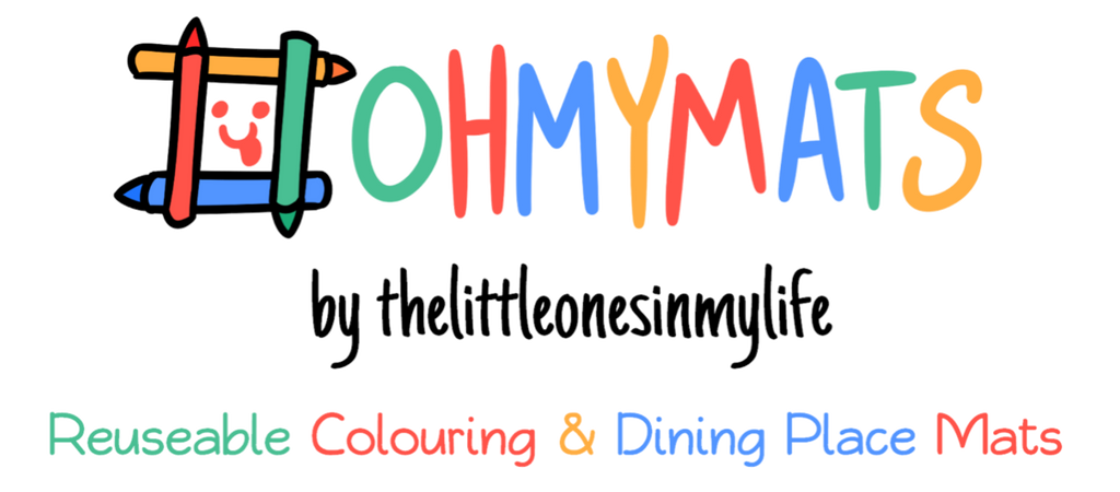 #ohmymats Reuseable Colouring & Dining Place Mats
